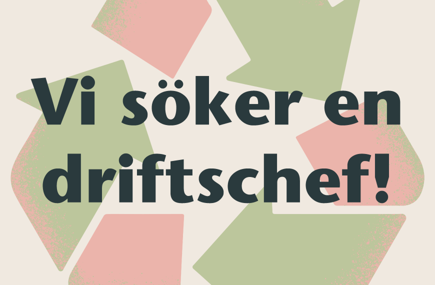 Vi söker en driftchef som…